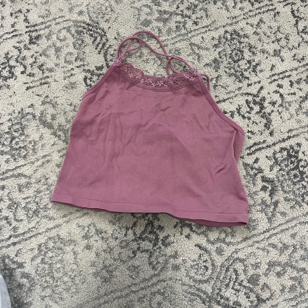 Strap lace tank top